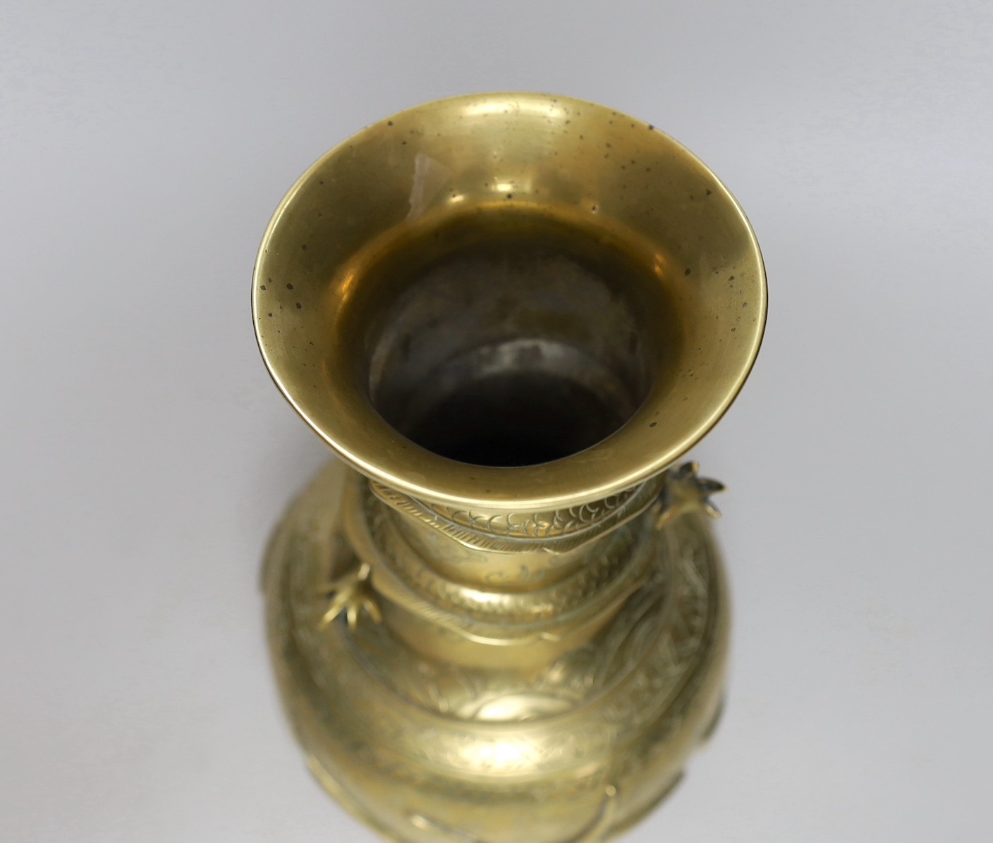 A Chinese bronze’dragon’ vase